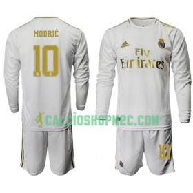 Real Madrid Modrić 10 Bambino Maglia Prima 2019/2020 Manica Lunga (+ Pantaloncini)